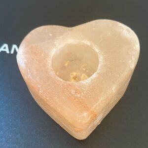 Heart-Shaped Salt Candle Holder